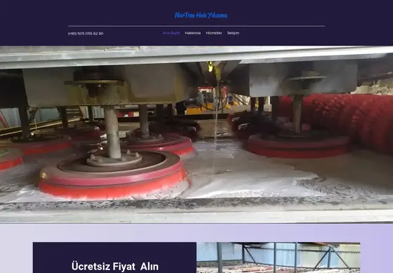 Nartem Halı Yıkama web sitesi ekran görüntüsü