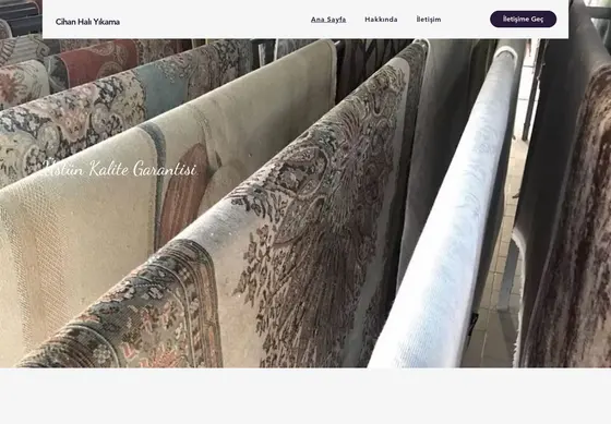 Cihan Halı Yıkama web sitesi ekran görüntüsü